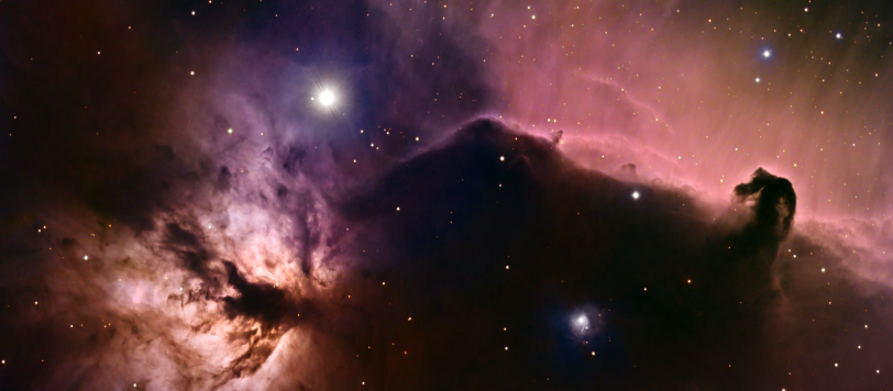 Horsehead and Flame Nebulas