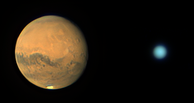 Mars and Uranus