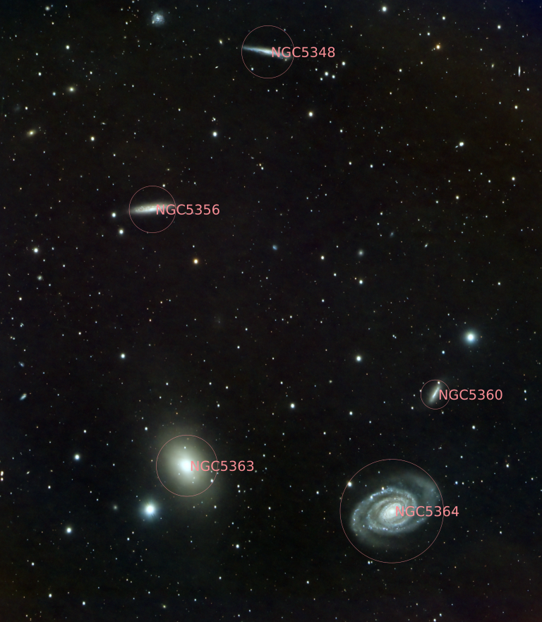 A bunch of obscure galaxies in Virgo (NGC5364 and friends)