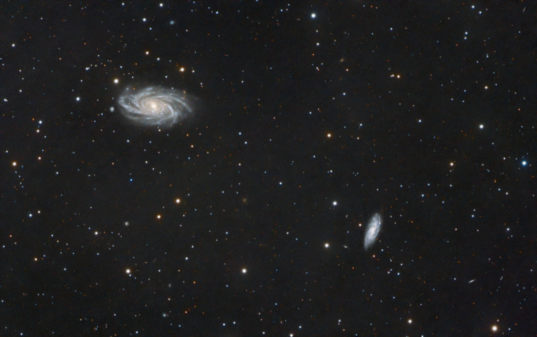Looking back to the age of dinosaurs (NGC2336 and IC467)
