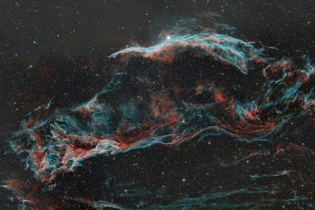 Veil Nebula - RGB enhanced with HOO
